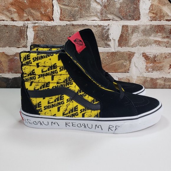 New Vans x House Of Terror Sk8-Hi 'The Shining' Shoes - Black/ Yellow Men Sz 8.5 - Picture 5 of 10